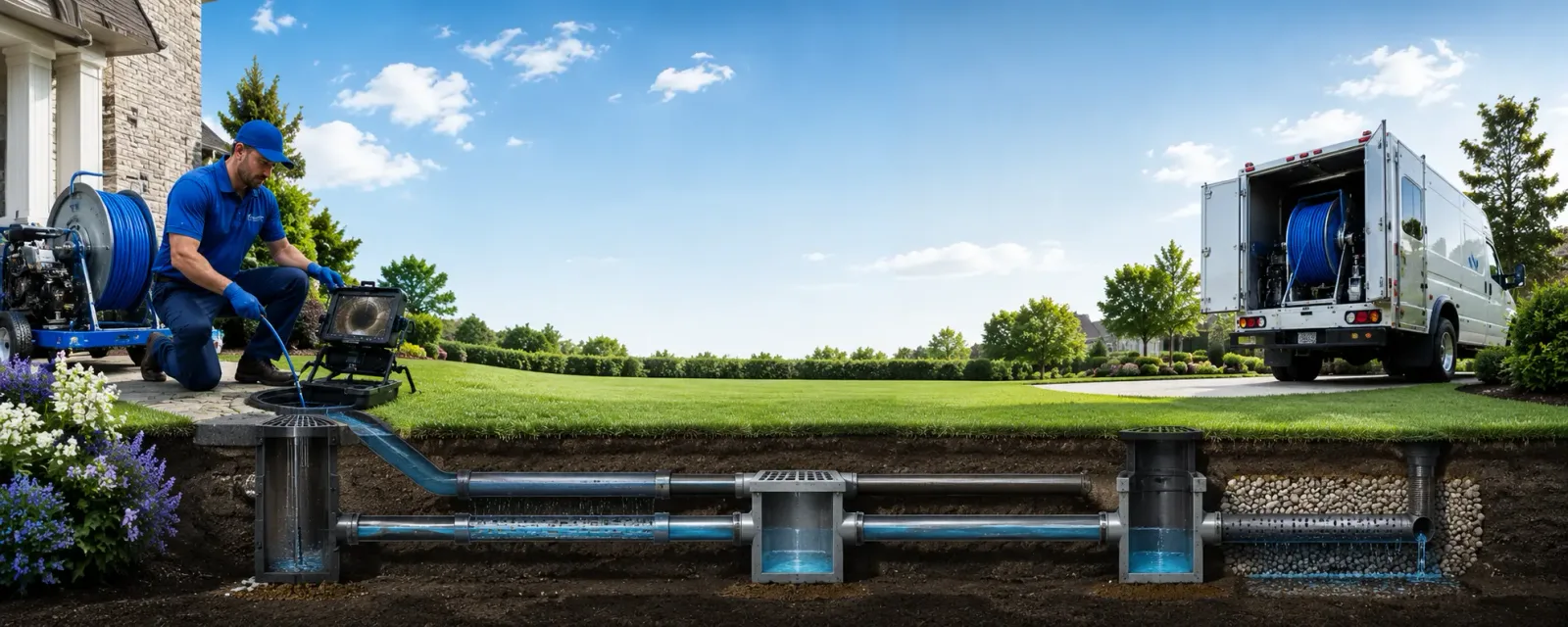 Outdoor drain cleaning information for Big Bend, CA